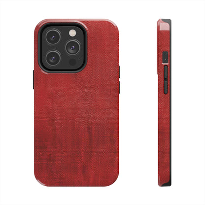 Juicy Red Berry Blast: Denim Fabric Inspired Design - Tough Phone Cases