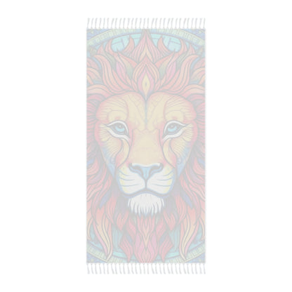 Astrological Leo - Cosmic Zodiac Constellation, Lion Symbol Art - Boho Beach Cloth