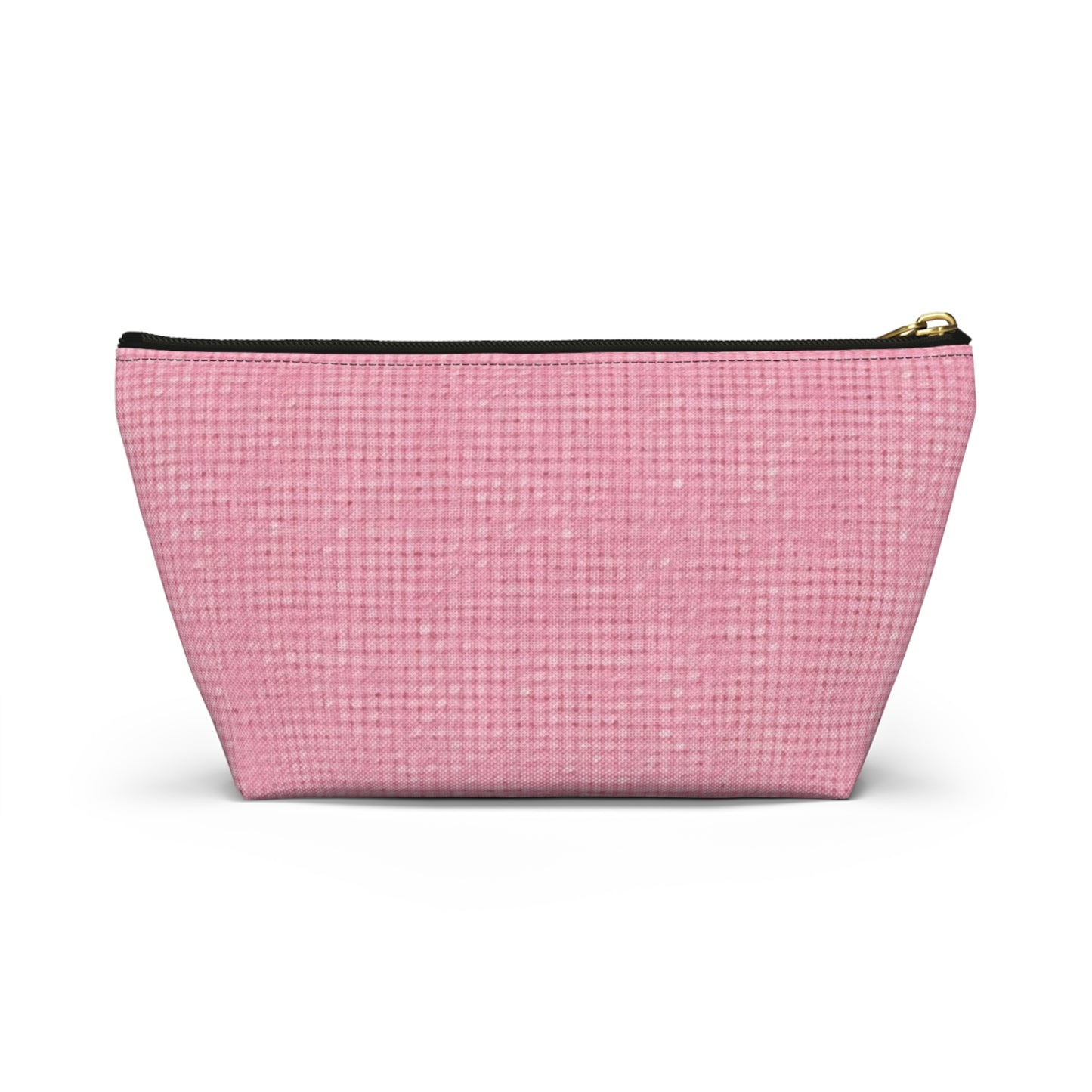 Pastel Rose Pink: Denim-Inspired, Refreshing Fabric Design - Accessory Pouch w T-bottom