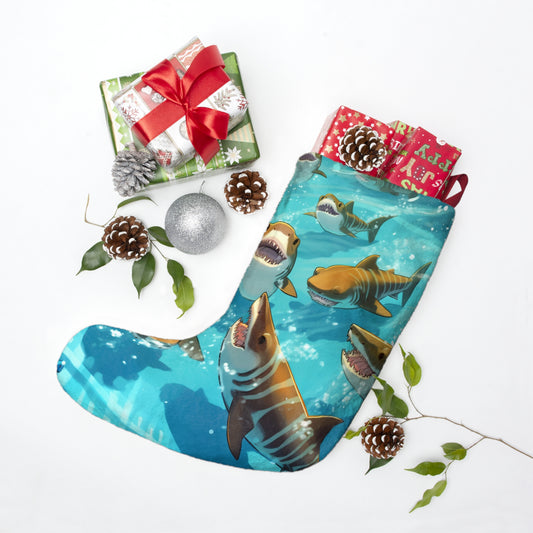 Tiger Shark: Ocean Marine Wildlife - Underwater - Christmas Stockings