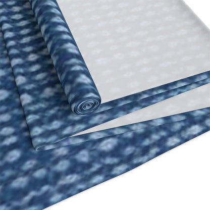 Denim-Inspired Design - Distinct Textured Fabric Pattern - Table Runner (Cotton, Poly)