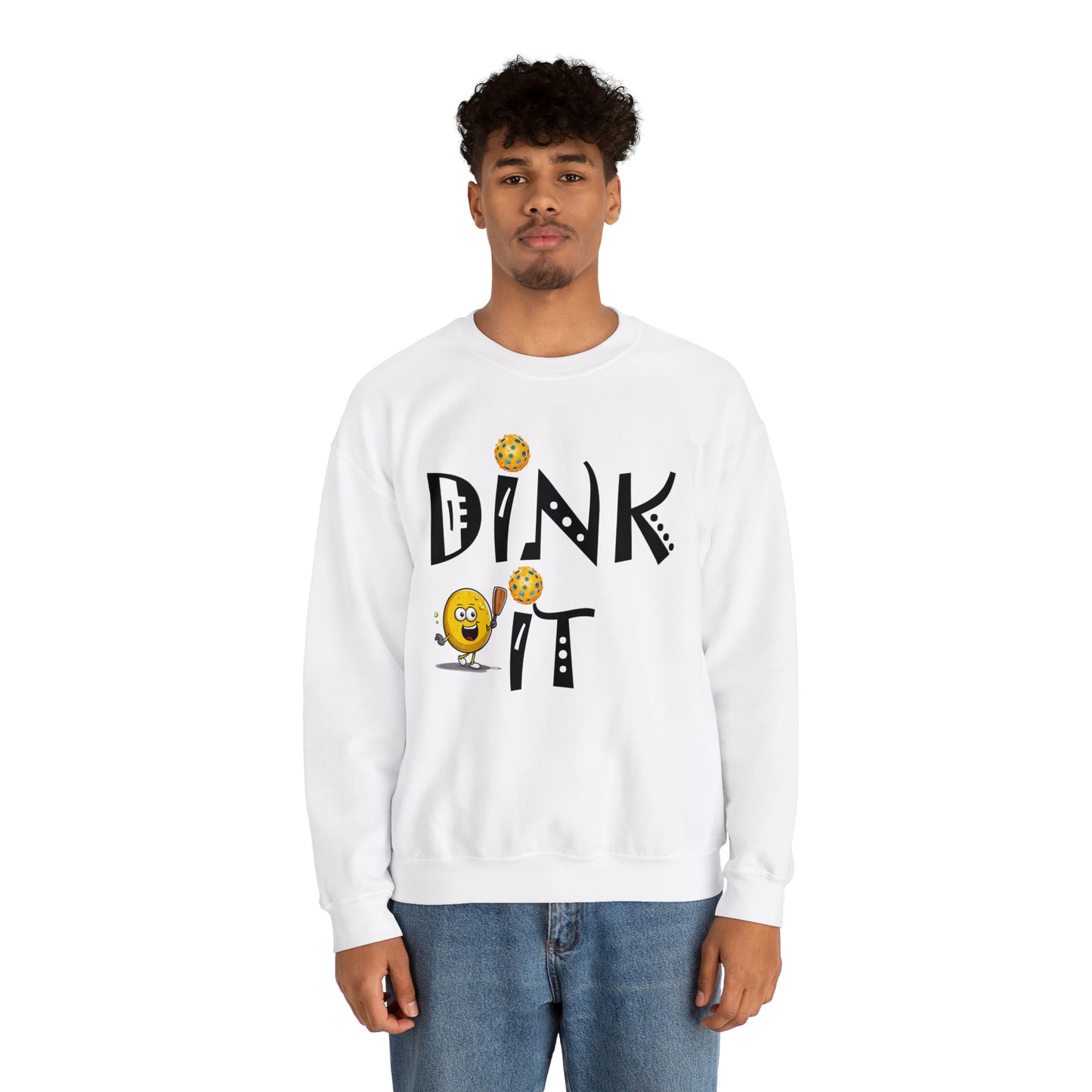 Pickleball Dink It: Sport Strategy Game Style - Gift Enthusiasts & Players - Unisex Heavy Blend™ Crewneck Sweatshirt