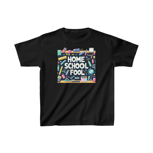 Home School Cool - Classroom Essentials, Playful Learning Tools and Supplies, Fun Educational - Kids Heavy Cotton™ Tee