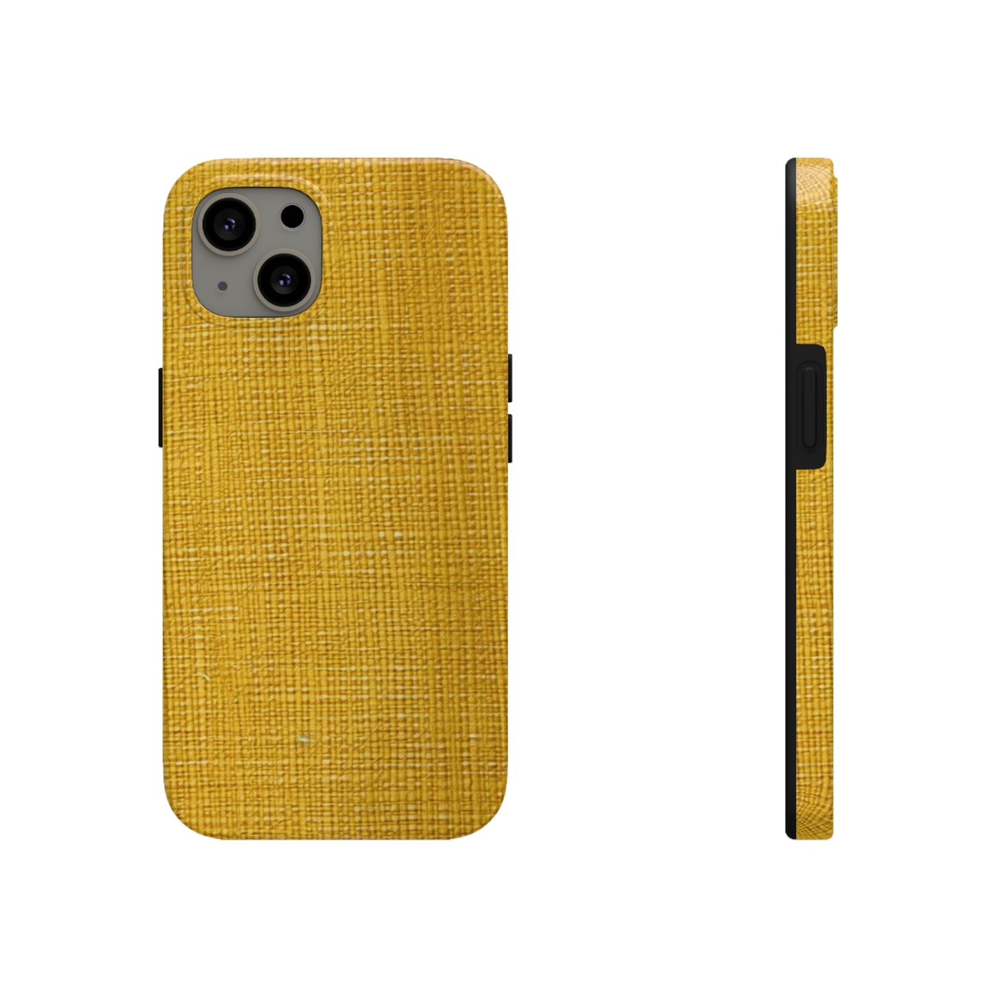 Radiant Sunny Yellow: Denim-Inspired Summer Fabric - Tough Phone Cases