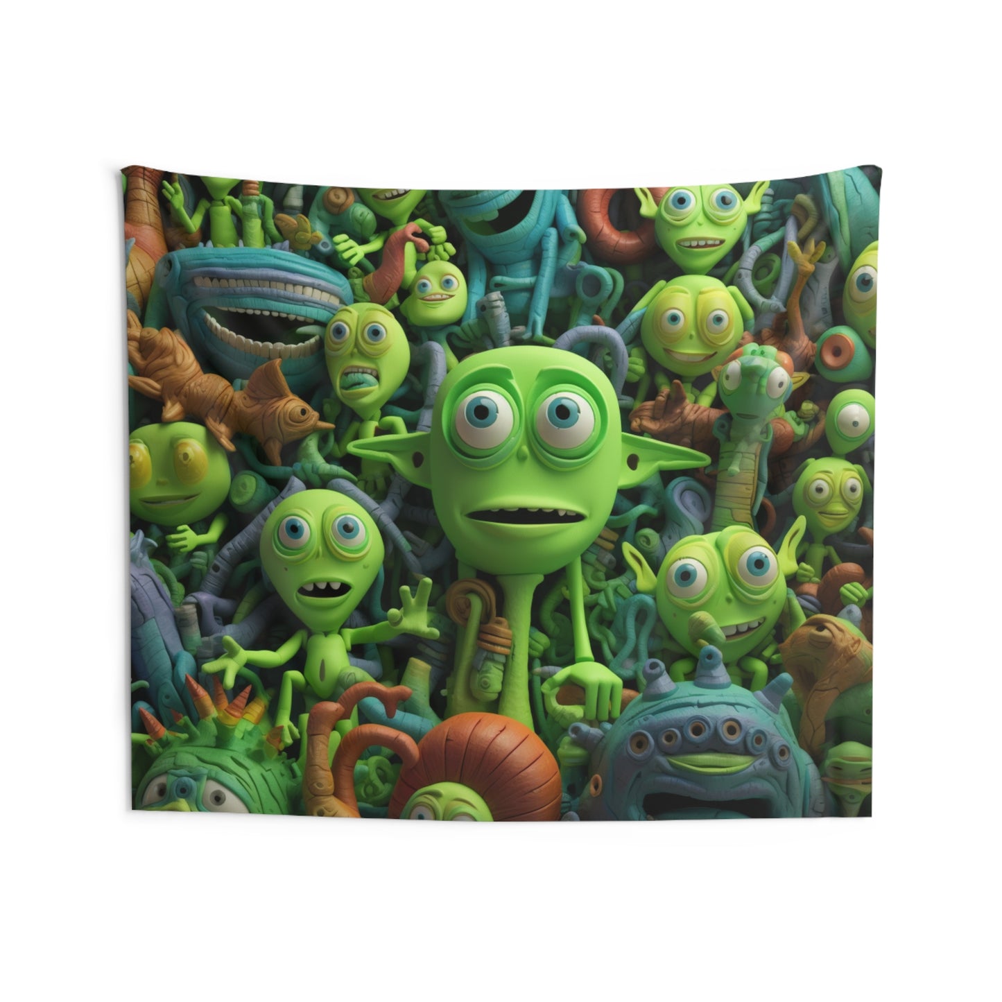 Toy Alien Story Space Character Galactic UFO Anime Cartoon - Indoor Wall Tapestries