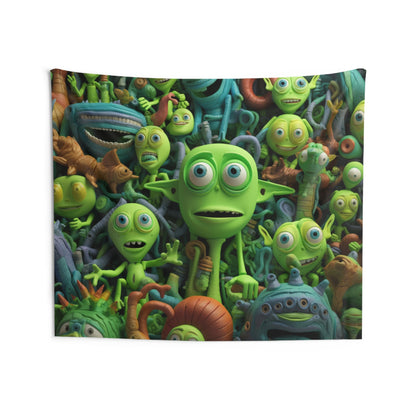 Toy Alien Story Space Character Galactic UFO Anime Cartoon - Indoor Wall Tapestries