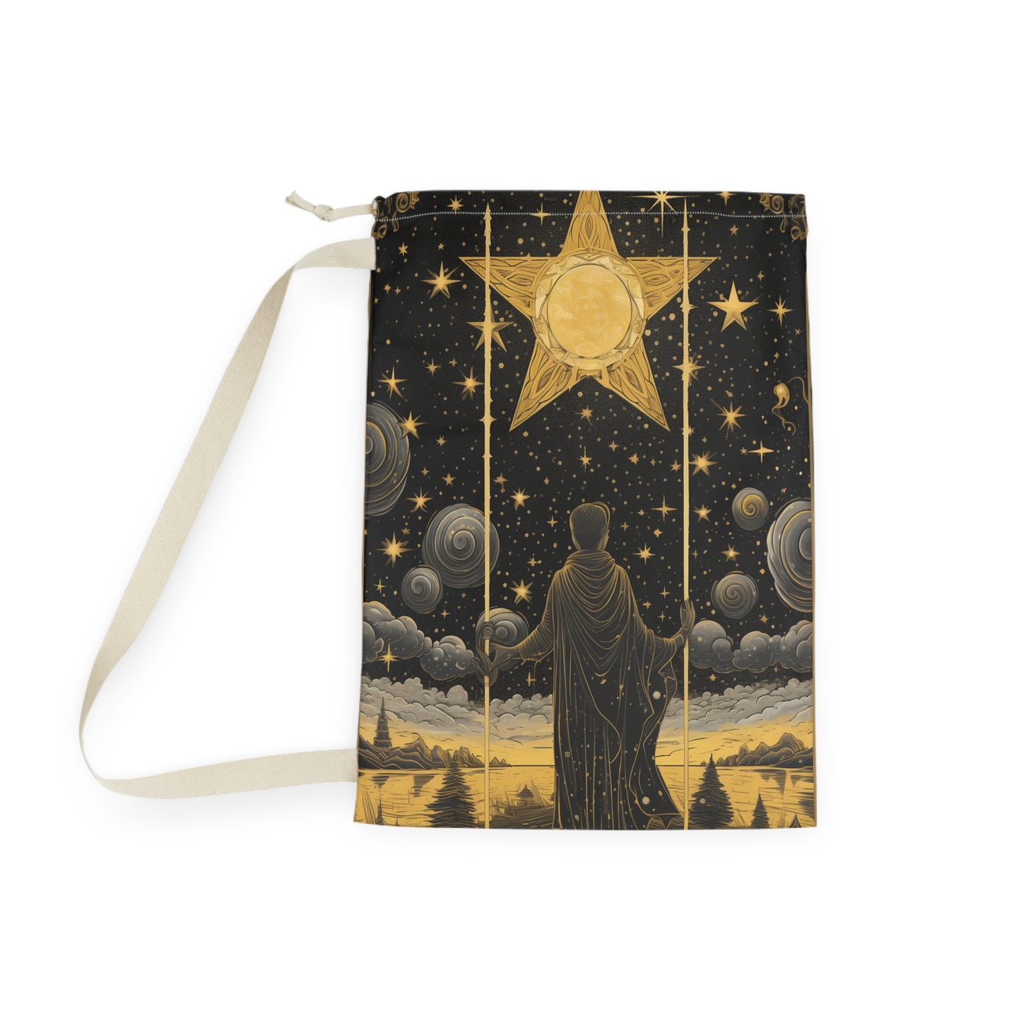 The Star Tarot Card - Symbol of Faith and Optimism - Laundry Bag