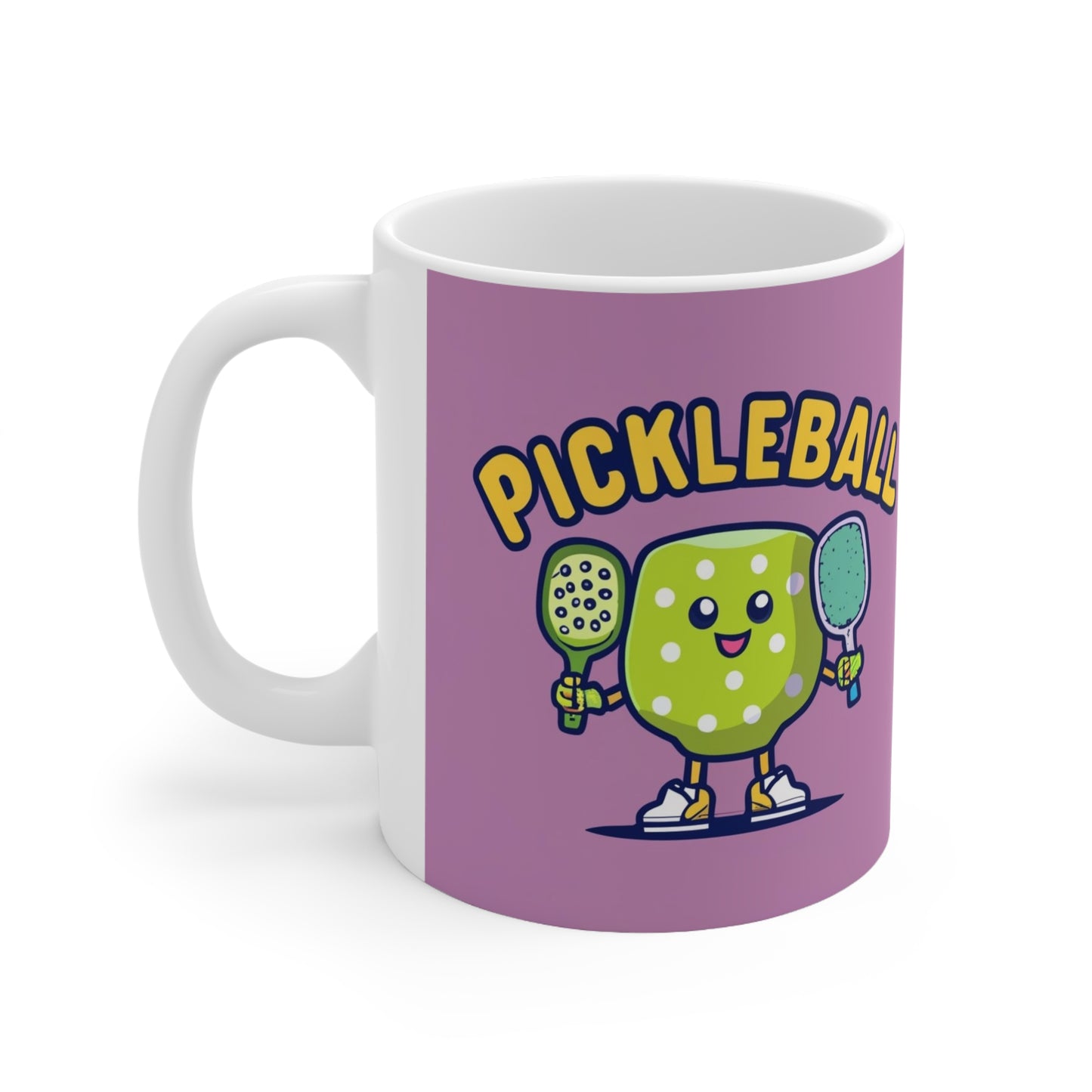 Pickleball Anime kawaii - Gráfico de dibujos animados - Personaje deportivo - Taza de cerámica 11oz 