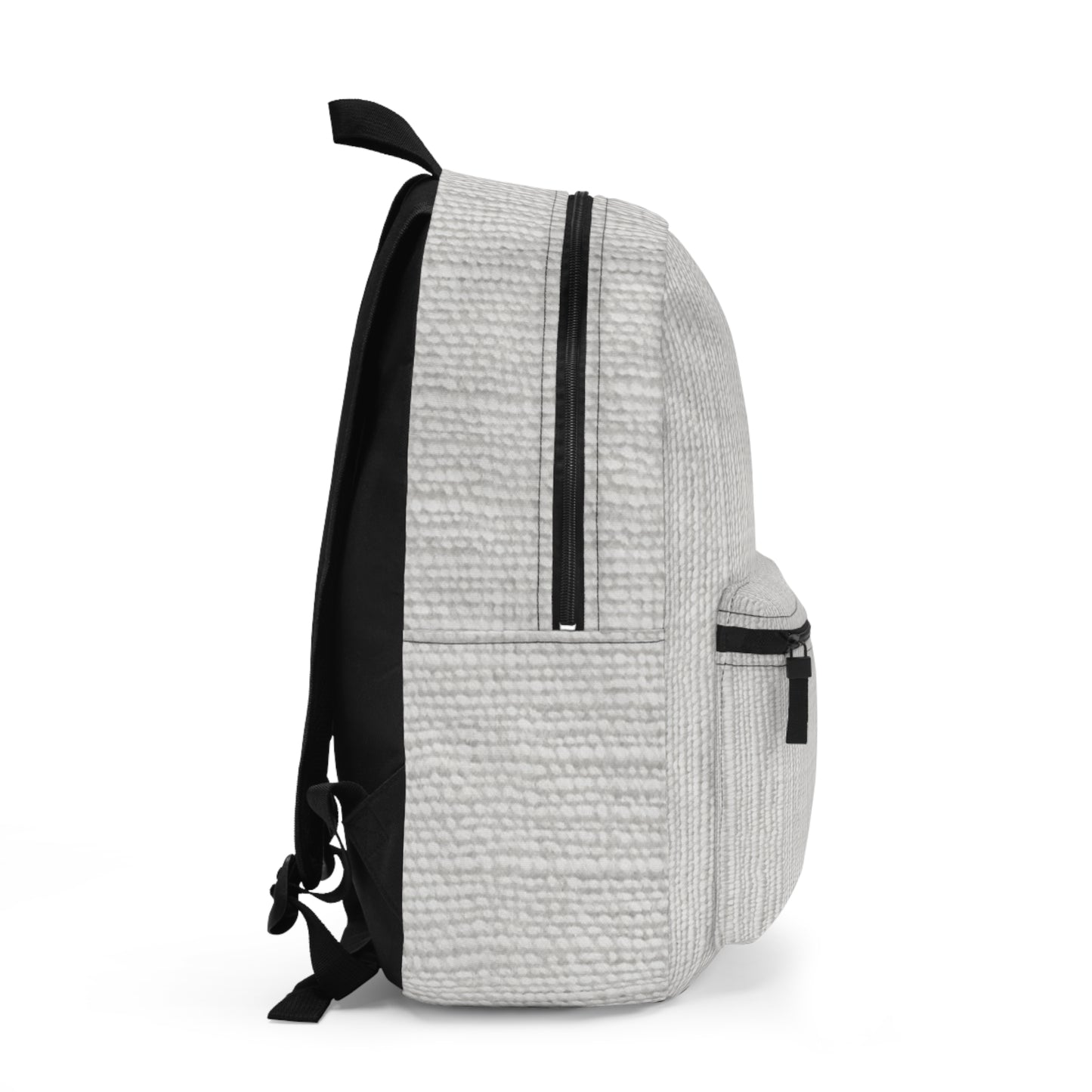 Chic White Denim-Style Fabric, Luxurious & Stylish Material - Backpack