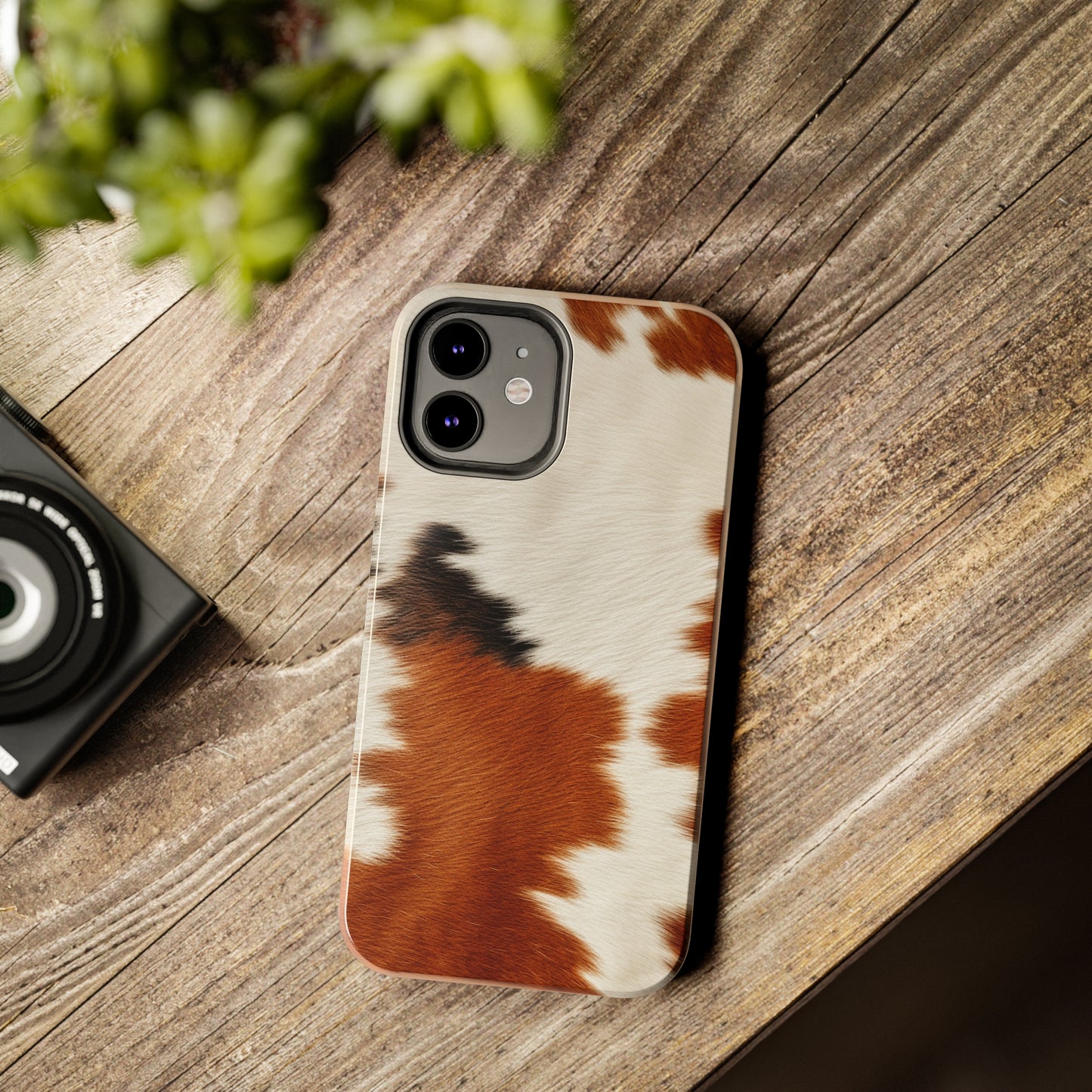 Hair Cowhide Leather Natural Design Durable Rugged Style - Tough Phone Cases