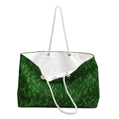 Touch Grass Indoor Style Outdoor Green Artificial Grass Turf - Weekender Bag