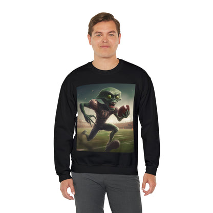 Alien Football Space Sport Game Stadium Athlete Galaxy Player - Unisex Heavy Blend™ Crewneck Sweatshirt