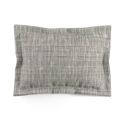 Silver Grey: Denim-Inspired, Contemporary Fabric Design - Microfiber Pillow Sham