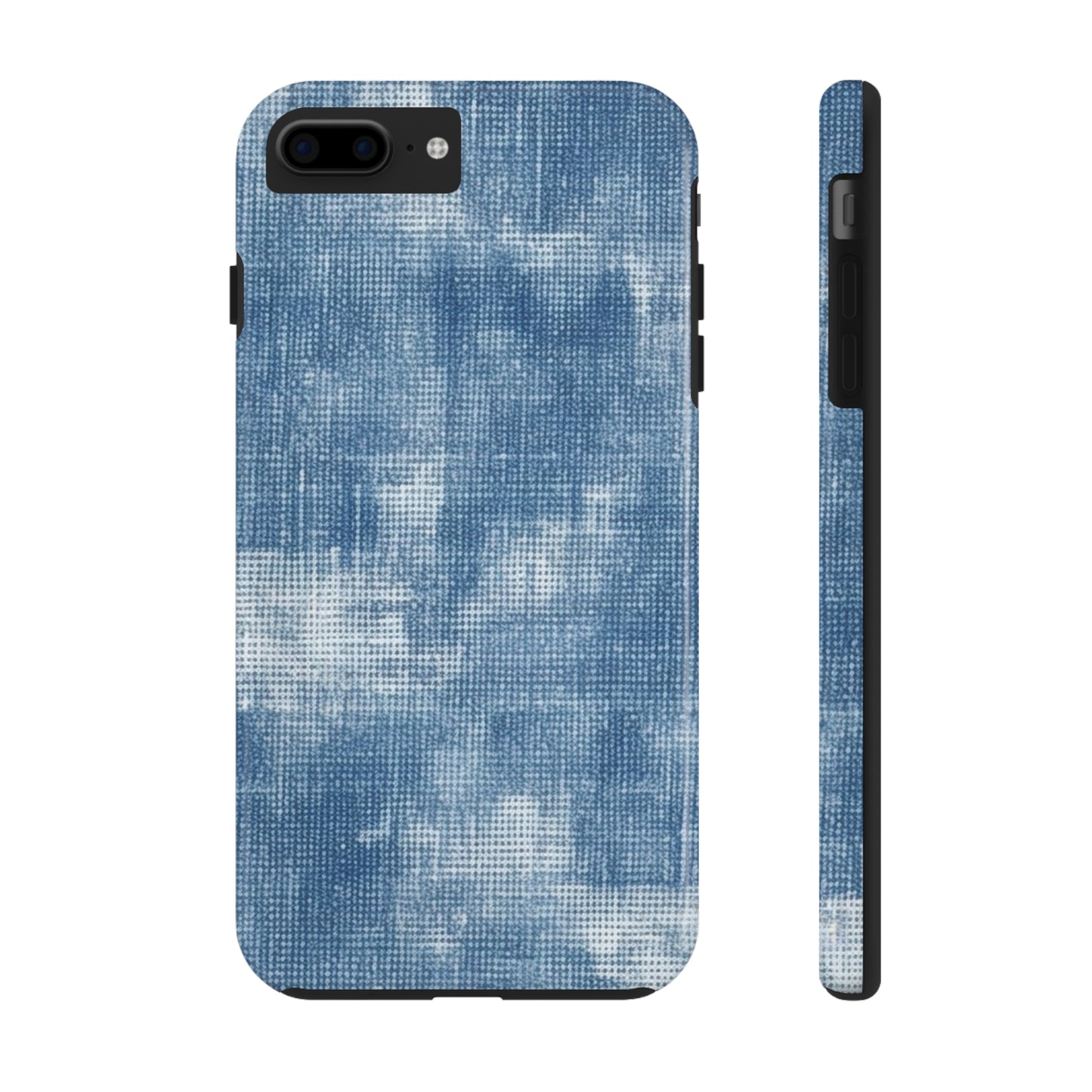 Faded Blue Washed-Out: Denim-Inspired, Style Fabric - Tough Phone Cases