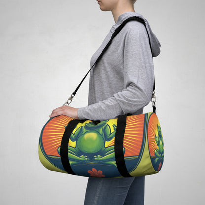 Yoga Frog Namaste Amphibian Relax Graphic Duffel Bag