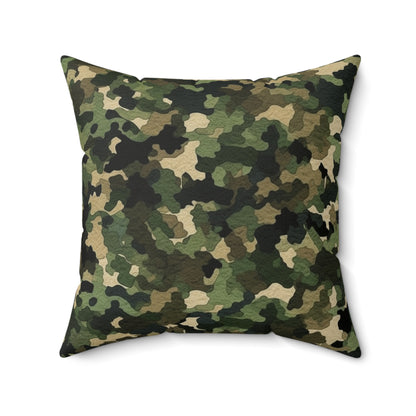 Classic Camo | Camouflage Wrap | Traditional Camo - Spun Polyester Square Pillow