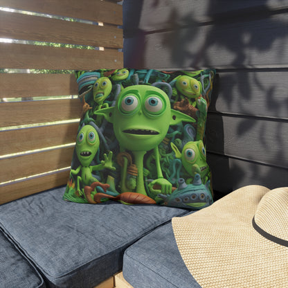 Toy Alien Story Space Character Galactic UFO Anime Cartoon - Outdoor Pillows