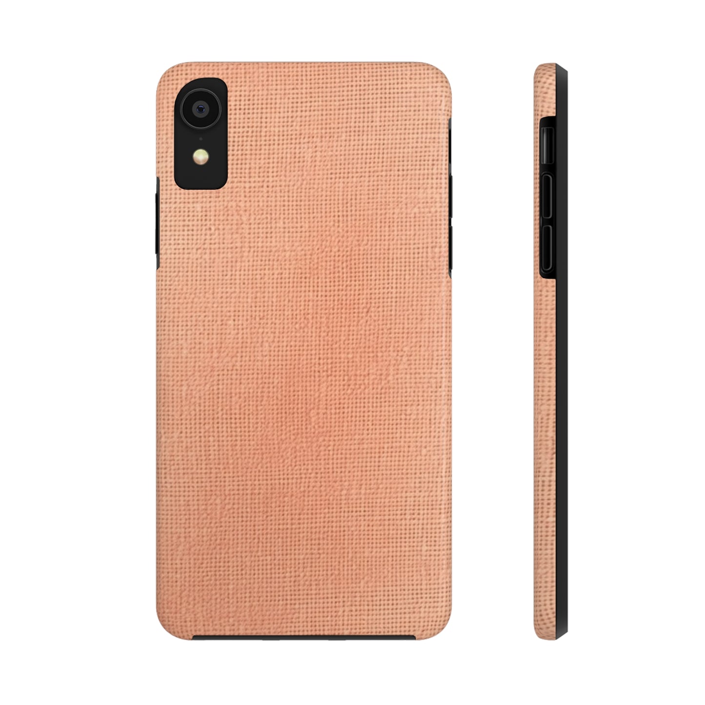 Soft Pink-Orange Peach: Denim-Inspired, Lush Fabric - Tough Phone Cases