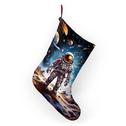 Galactic Voyage: Astronaut Journey in Celestial Star Cosmic Exploration - Christmas Stockings