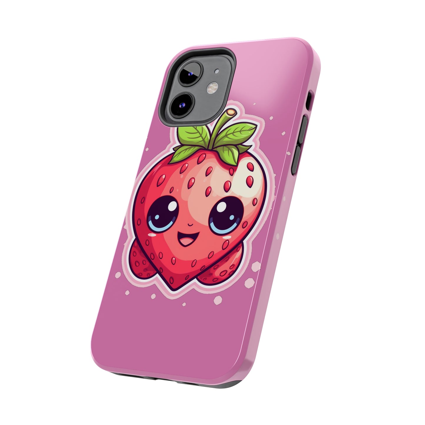 Kawaii Strawberry Adventure - Anime Classic Traditional Japanese Fruit - Otaku Artwork - Tough Phone Cases