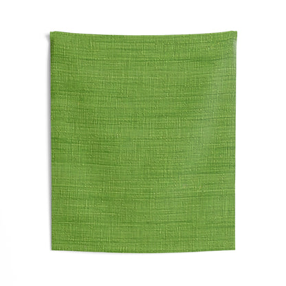 Olive Green Denim-Style: Seamless, Textured Fabric - Indoor Wall Tapestries