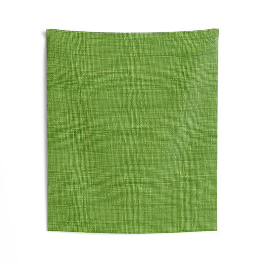 Olive Green Denim-Style: Seamless, Textured Fabric - Indoor Wall Tapestries