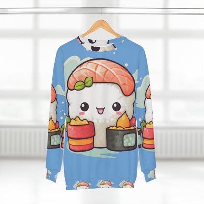 Anime Sushi - Japanese Cute kawaii - Otaku Gift - Unisex Sweatshirt (AOP)