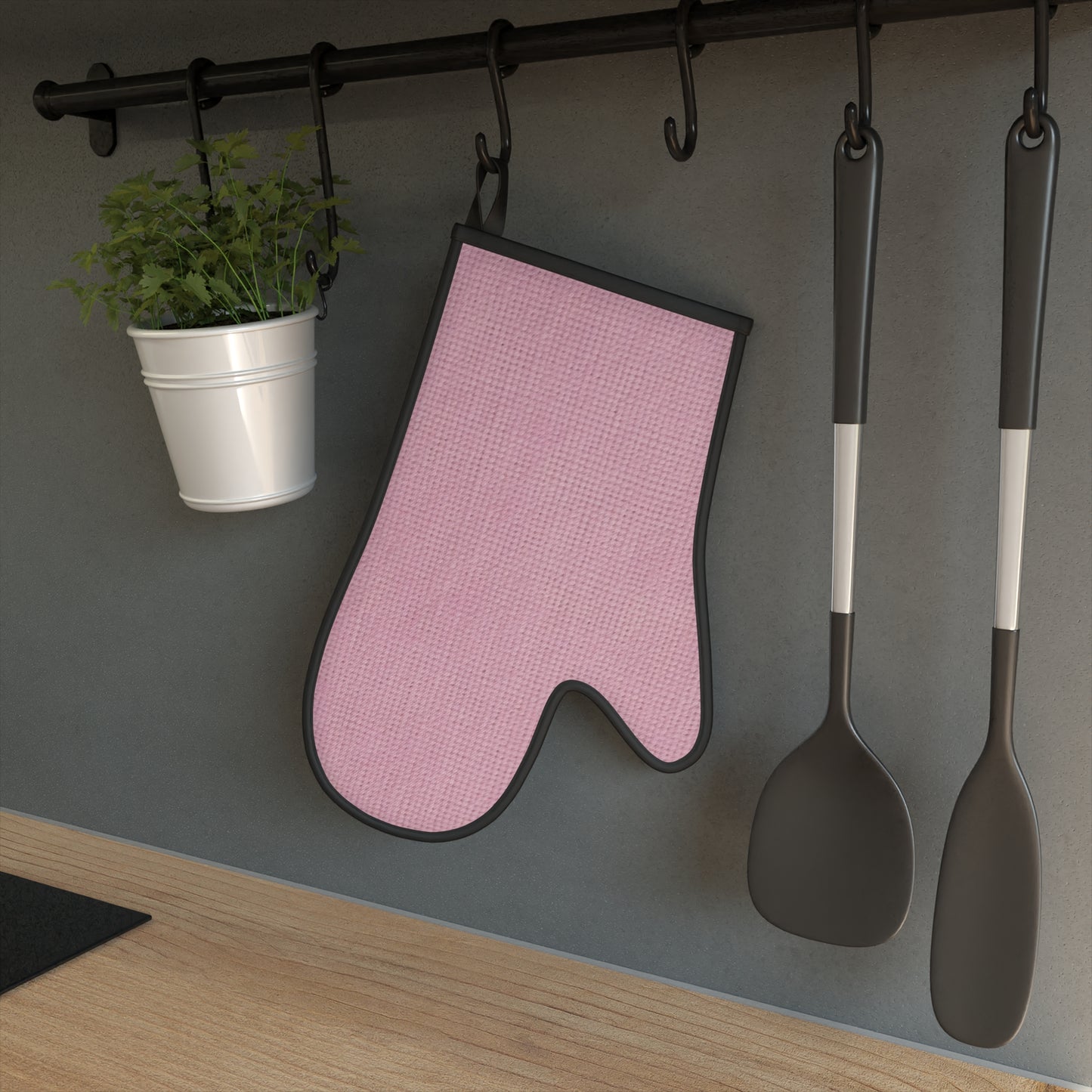Blushing Garment Dye Pink: Denim-Inspired, Soft-Toned Fabric - Oven Glove
