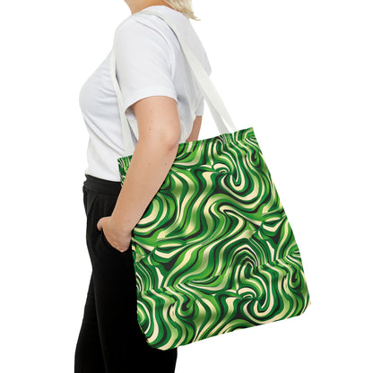 Disco Zebra Green - Tote Bag (AOP)