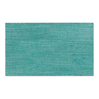 Quality Mint Turquoise Denim Fabric Deisgn, Stylish Material - Area Rugs