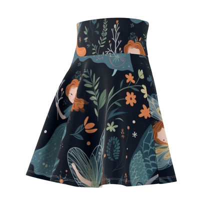 Enchanting Fairy Tale Pattern - Vibrant & Magical Fairies - Women's Skater Skirt (AOP)