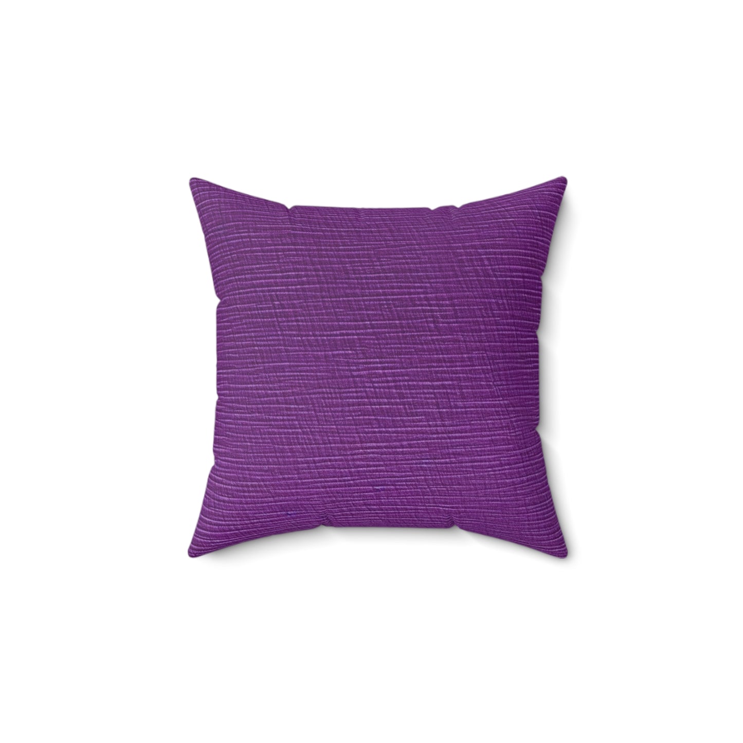 Violet/Plum/Purple: Denim-Inspired Luxurious Fabric - Spun Polyester Square Pillow