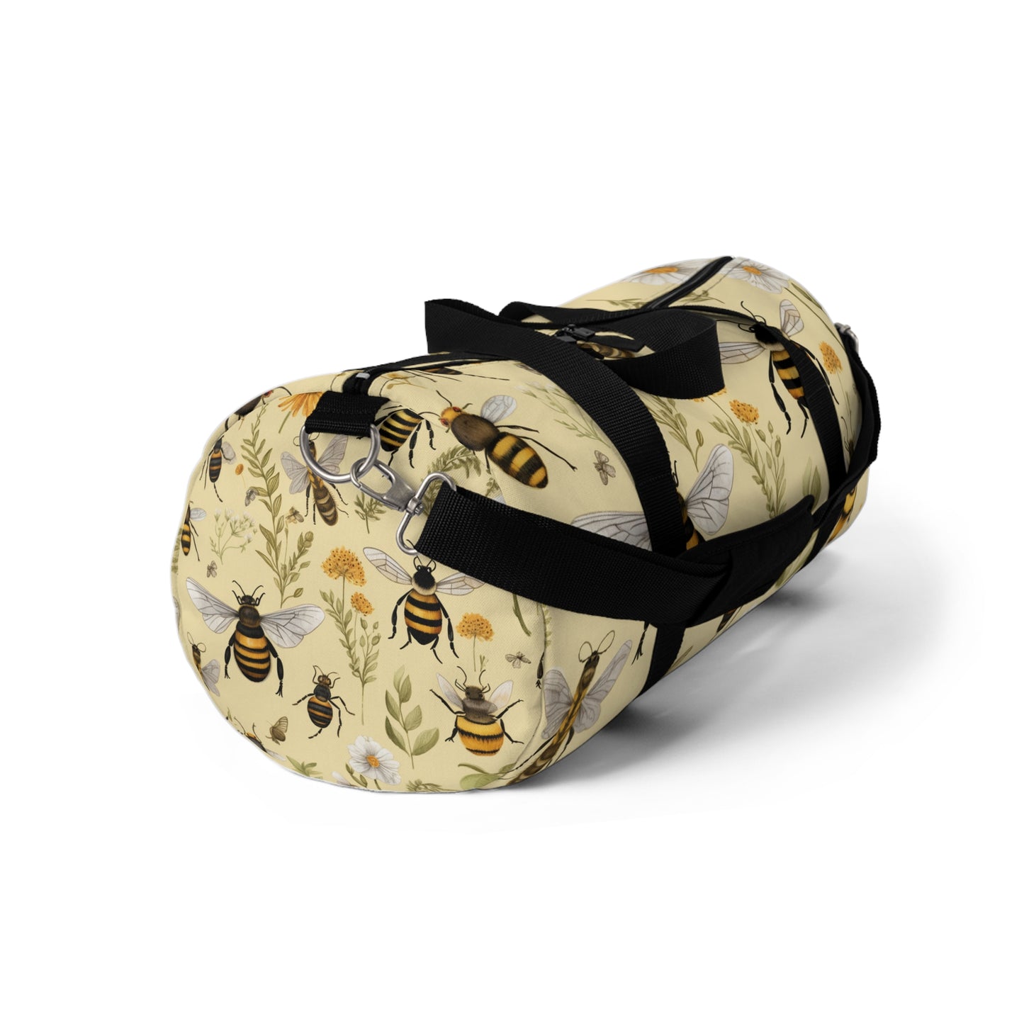 Whimsical Bee & Honeycombs Nature-Friendly Pattern Design Duffel Bag