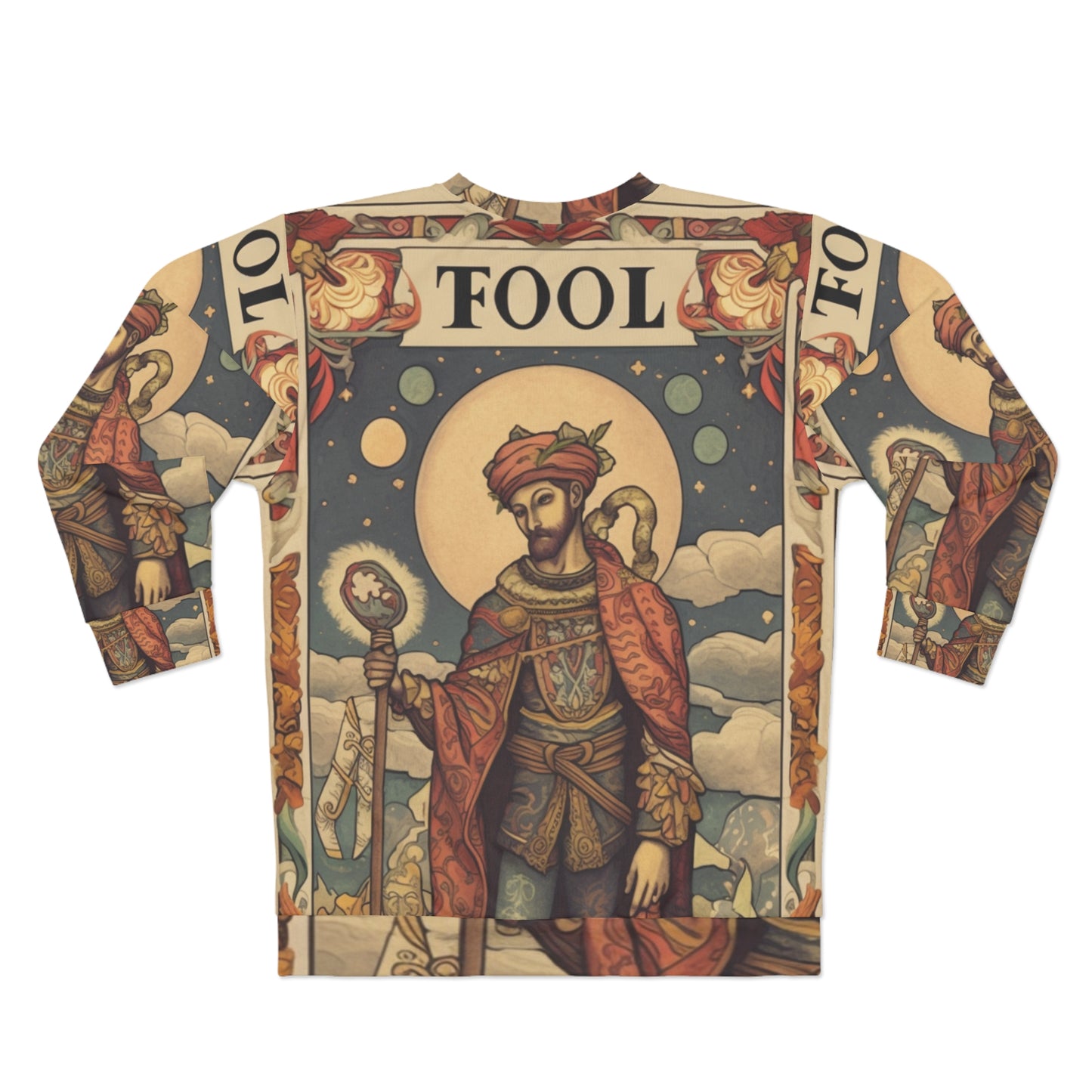 Tarot Expresivo - Símbolo de lectura artística de la carta 'El Loco' - Sudadera unisex (AOP) 