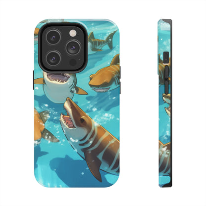 Tiger Shark: Ocean Marine Wildlife - Underwater - Tough Phone Cases