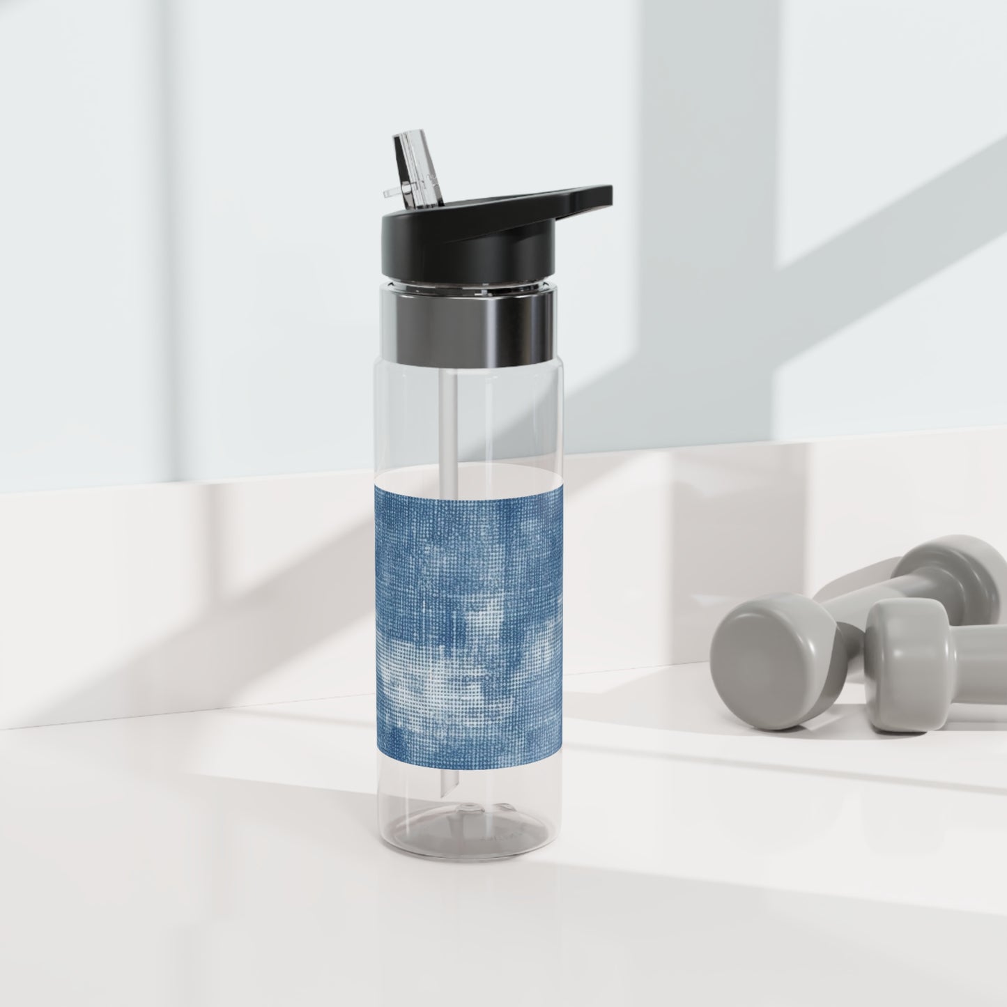 Faded Blue Washed-Out: Denim-Inspired, Style Fabric - Kensington Tritan™ Sport Bottle, 20oz