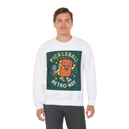 Retro Pickleball - Regalo deportivo - Sudadera unisex Heavy Blend™ Crewneck