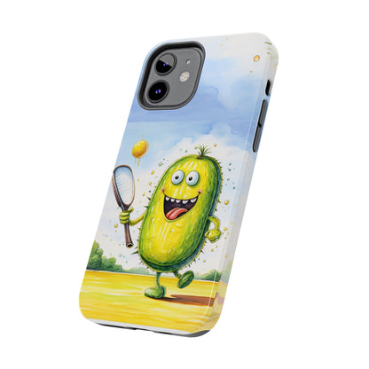 Pickleball Sport: Athletic Pickle Playing Game with Net and Paddle - Tough Phone Cases