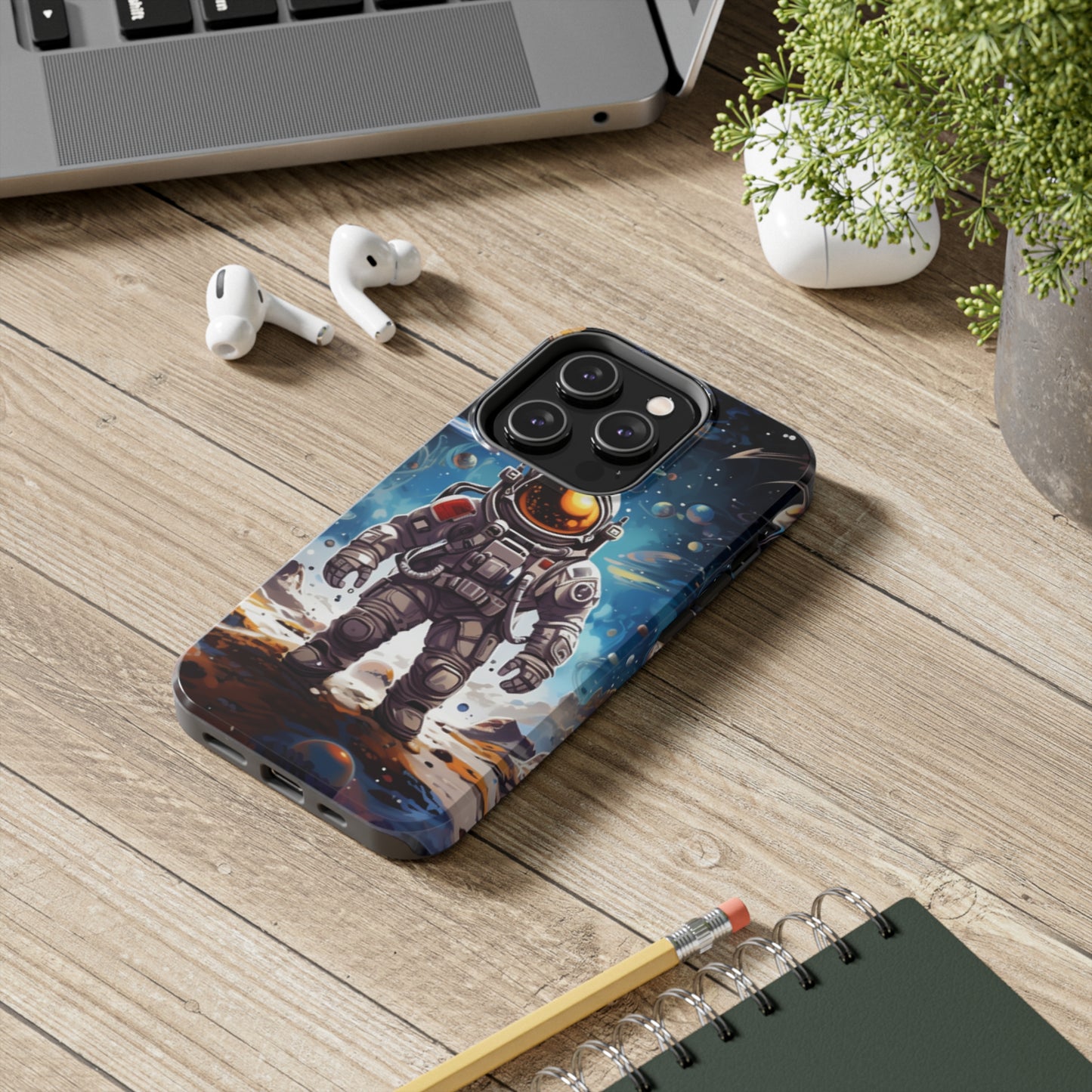 Galactic Voyage: Astronaut Journey in Celestial Star Cosmic Exploration - Tough Phone Cases