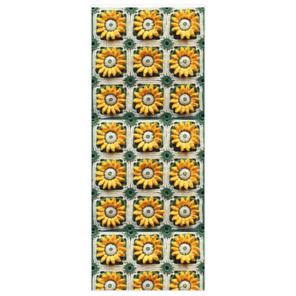 Sunflower Crochet Elegance, Granny Square Design, Radiant Floral Motif. Bring the Warmth of Sunflowers to Your Space - Wrapping Paper