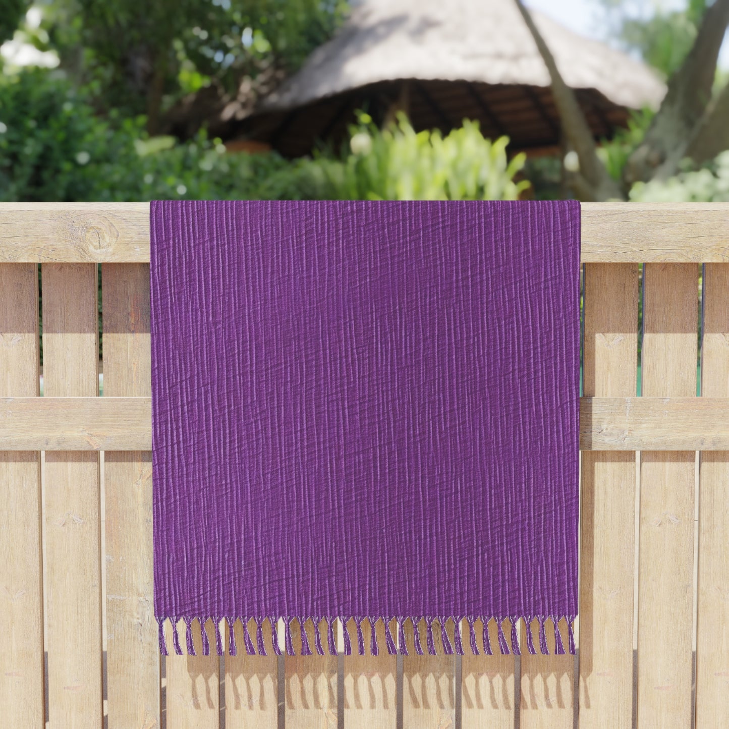 Violeta/Ciruela/Púrpura: Tela lujosa inspirada en la mezclilla - Boho Beach Cloth