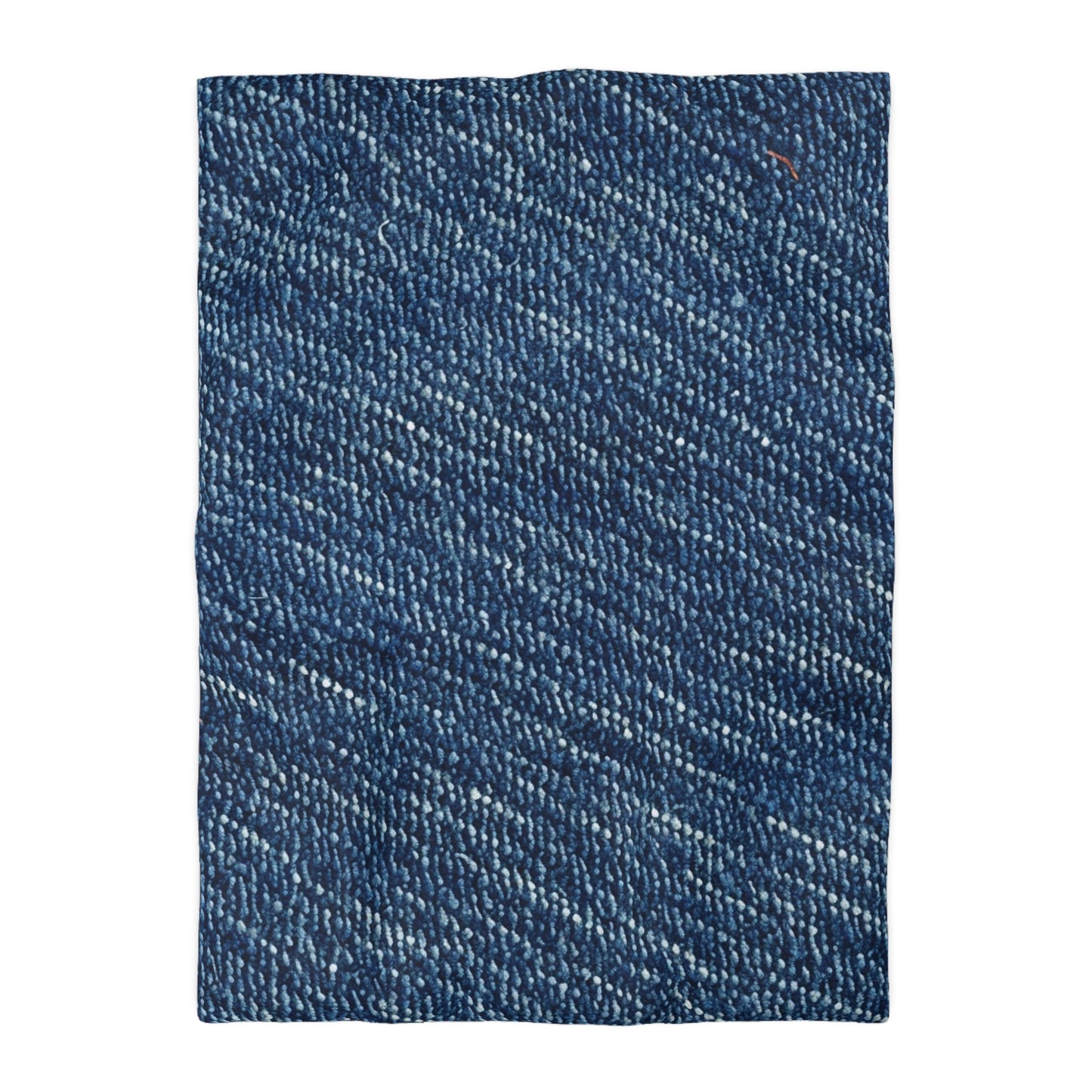 Denim-Inspired Design - Distinct Textured Fabric Pattern - Microfiber Duvet Cover