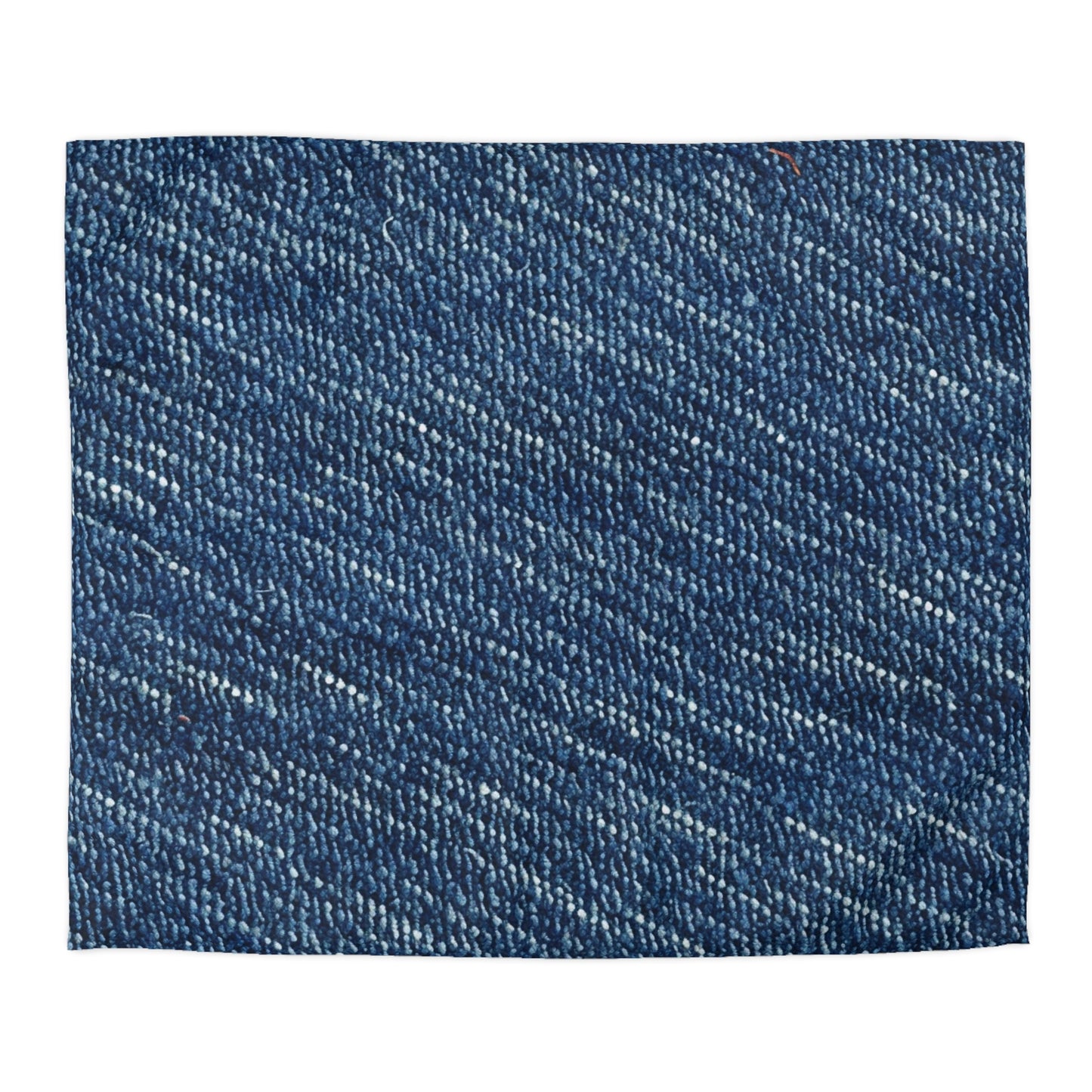 Denim-Inspired Design - Distinct Textured Fabric Pattern - Microfiber Duvet Cover