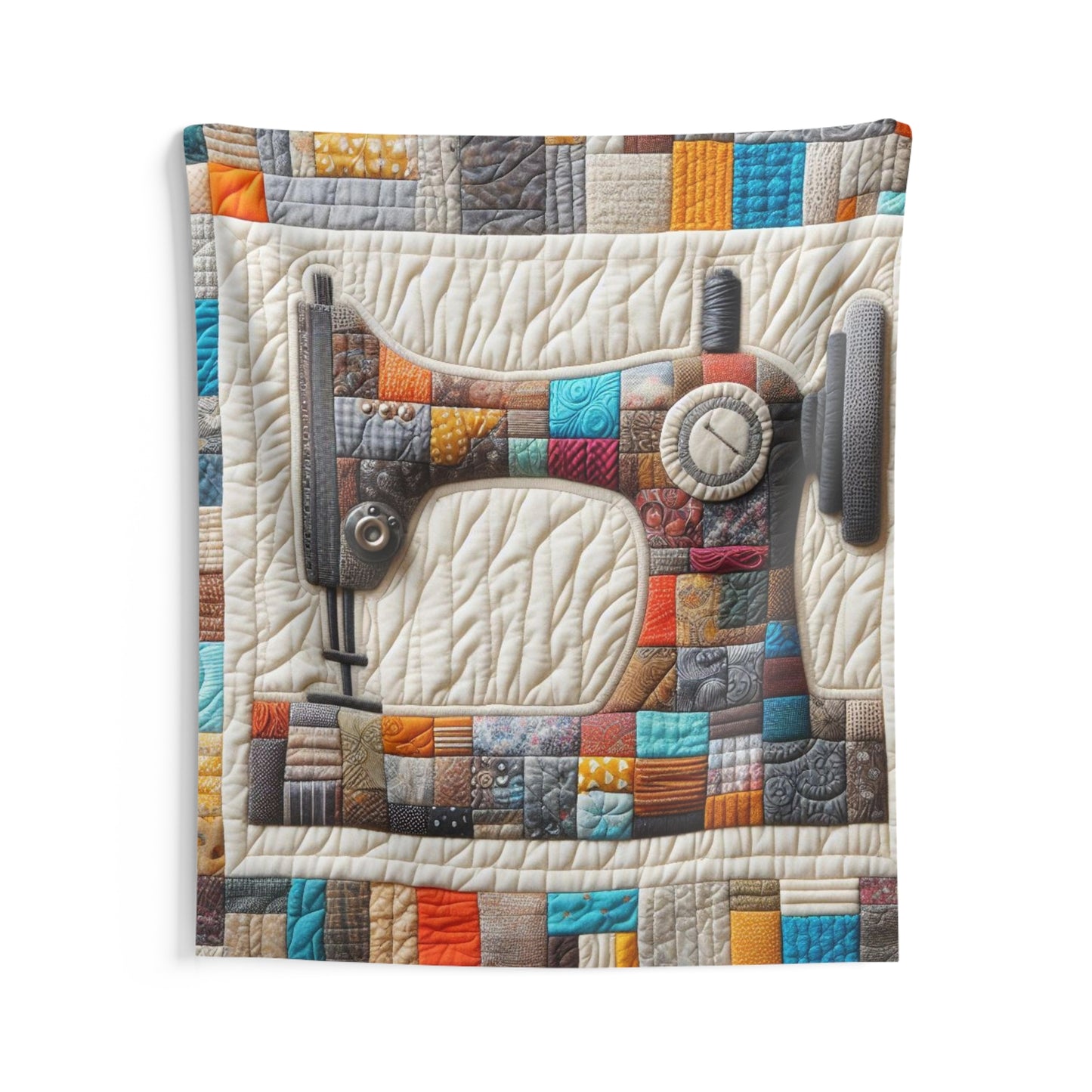 Sewing Machine Quilt Art - Indoor Wall Tapestries