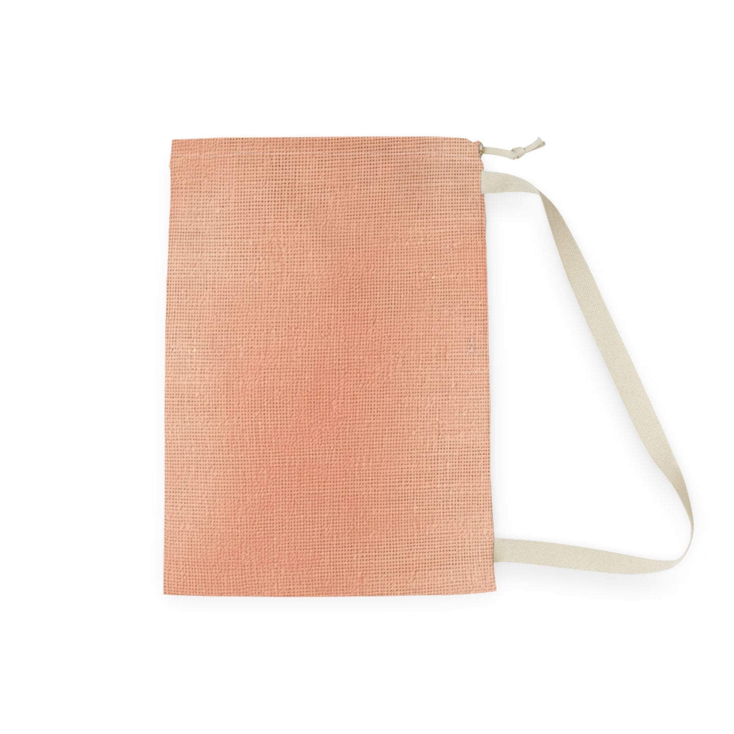 Soft Pink-Orange Peach: Denim-Inspired, Lush Fabric - Laundry Bag