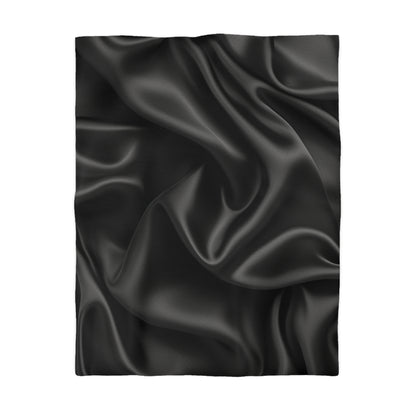 Black Silk, Microfiber Duvet Cover