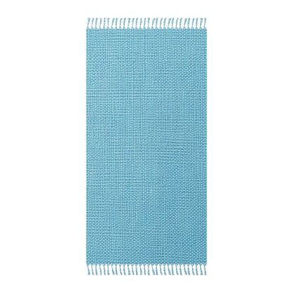 Bright Aqua Teal: Denim-Inspired Refreshing Blue Summer Fabric - Boho Beach Cloth