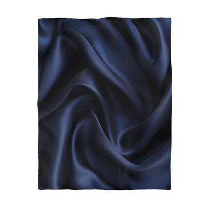 Blue Silk, Microfiber Duvet Cover