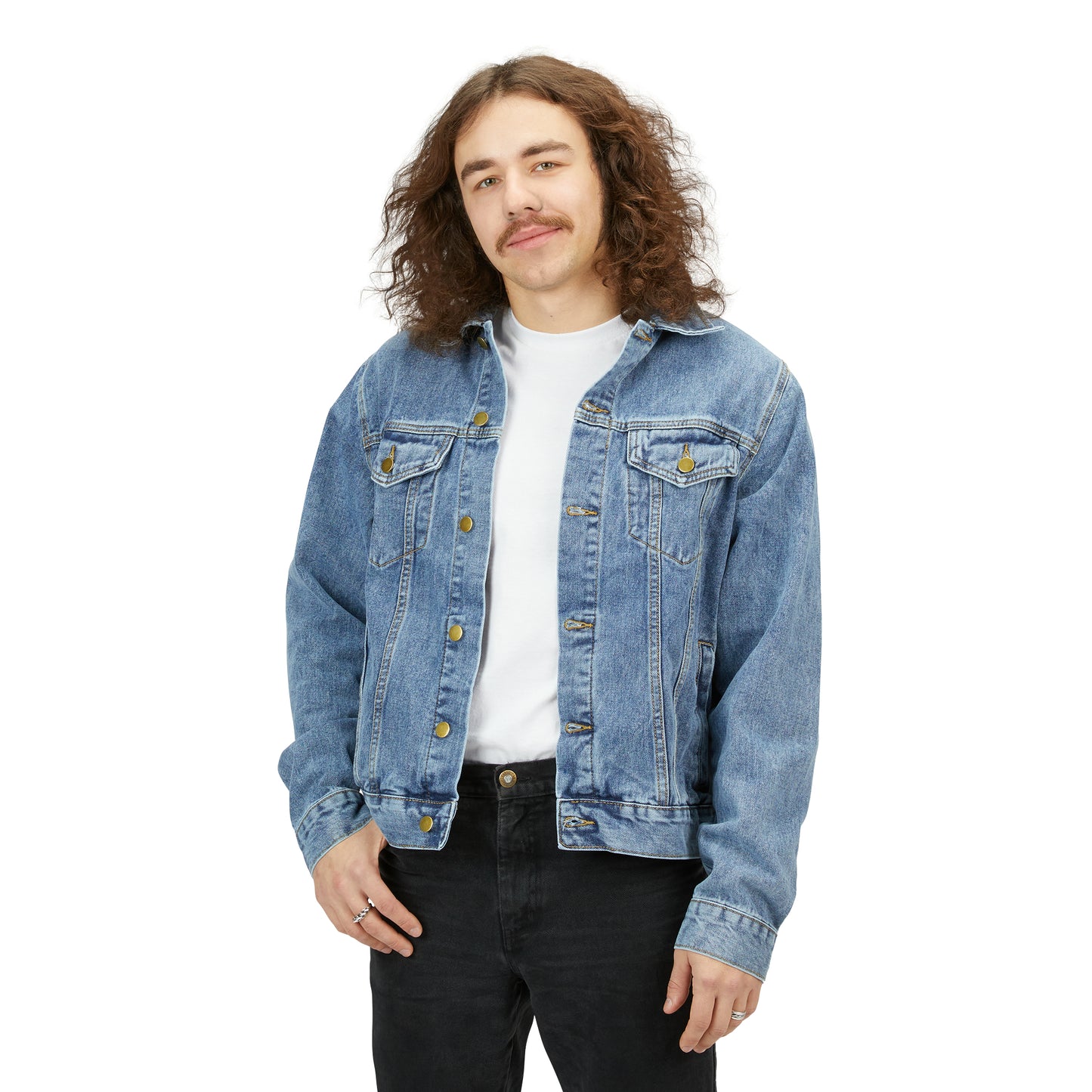 Black Owned, Gift For Him, Men's Denim Jacket