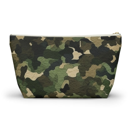 Classic Camo | Camouflage Wrap | Traditional Camo - Accessory Pouch w T-bottom